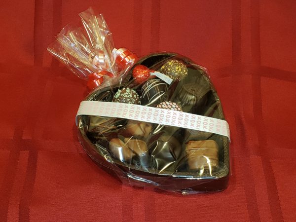 Medium Milk Chocolate Heart with Assorted Fine Chocolates