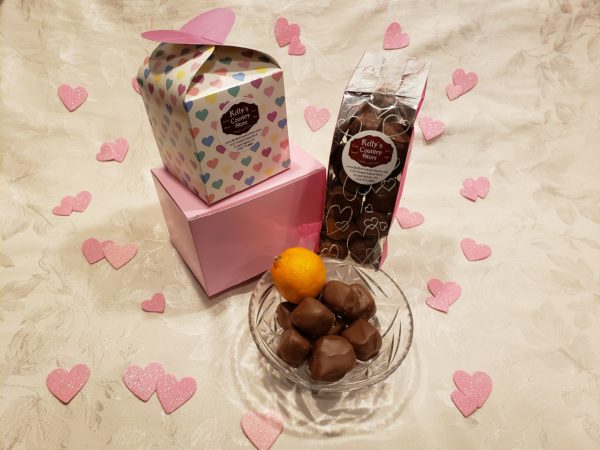 Orange Chocolate Sponge Candy Valentines