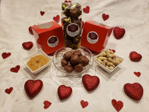 Milk Chocolate & Peanut Butter Sponge Candy Valentines